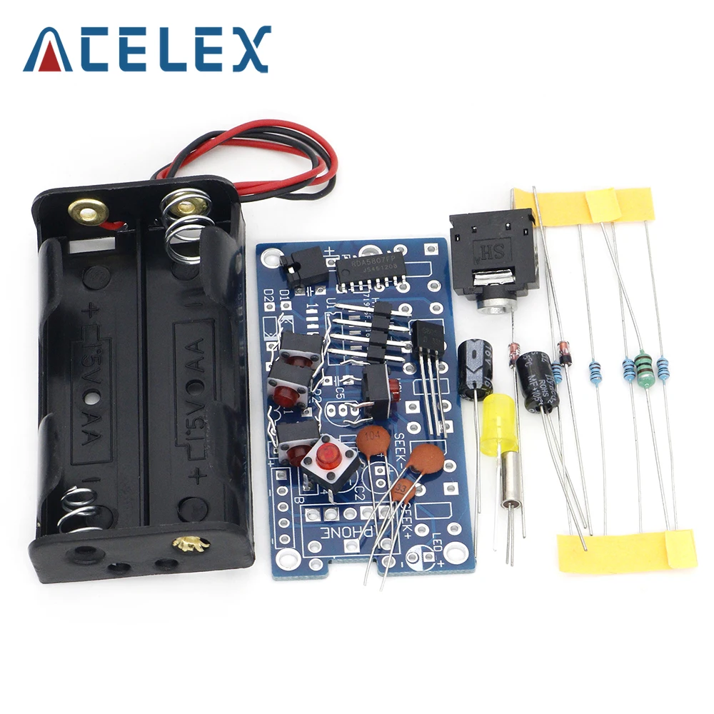 Kit Elettronici Fai Da Te Modulo Ricevitore Radio Fm Stereo Wireless Pcb 76Mhz-108Mhz Dc 1.8V-3.6V