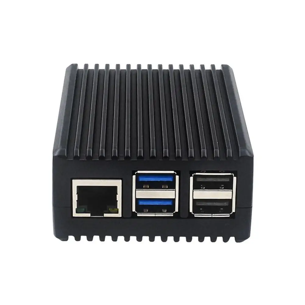 

Для Raspberry Pi 5, алюминиевая зеркальная Металлическая черная крышка для PI5, пассивное охлаждение