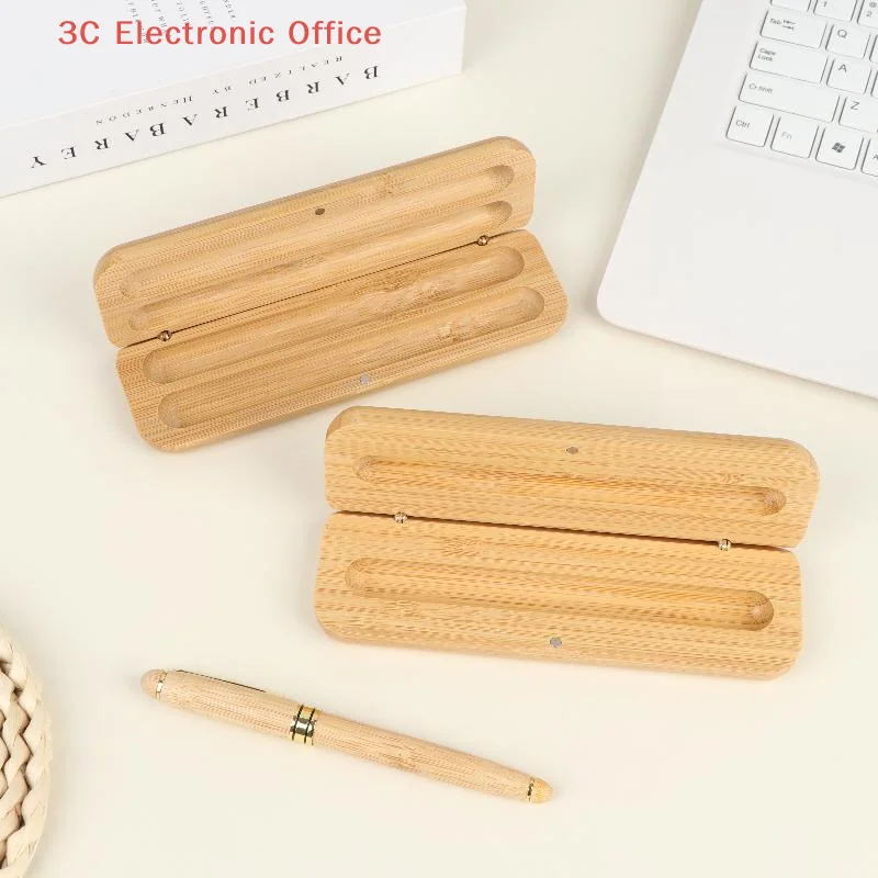 펜 부드러운 필기감 교사 선물 필기구 자연 대나무 펜 대나무 상자 펜 나무 만년필 케이스 대나무 만년필