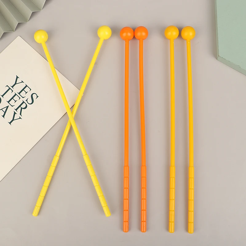 

2Pcs Percussion Drum Sticks Mallets Drumsticks Adults Kids Stick Mallet Plastic Musical Instrument Children's Toys