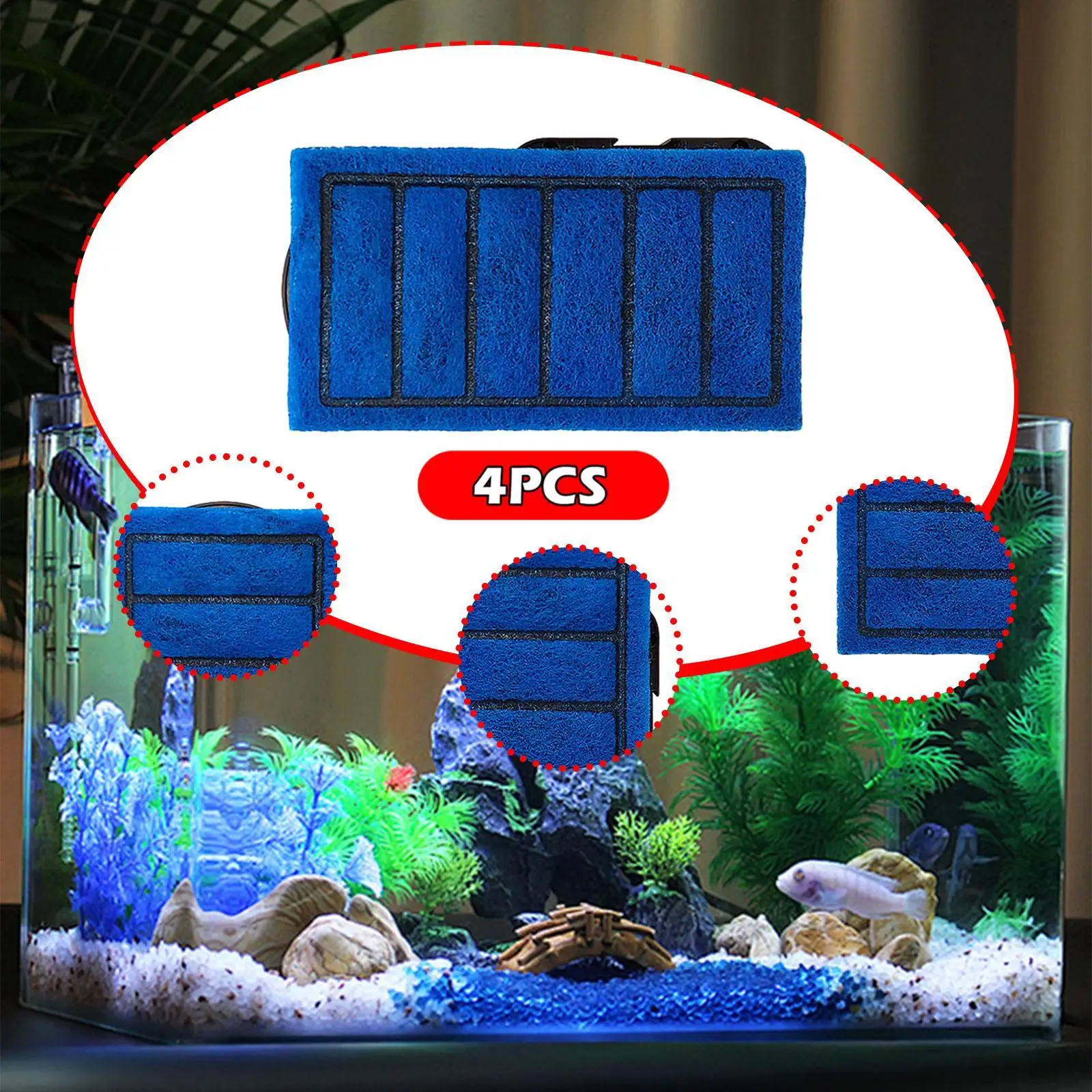 4 Pieces Fish Tank Filter Cartridges High Performance Directly Replace for 5W Reptile Tanks Low Water Filters Turtle Tanks 4 Pieces Fish Tank Filter Cartridges High Performance Directly Replace for 5W Reptile Tanks Low Water Filters Turtle Tanks
