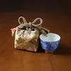 Thickened Fabric Storage Bag Outdoor Travelling Portable Teacup Organiser Tool Zen Ceramic Product Drawstring Collection Pouches 3