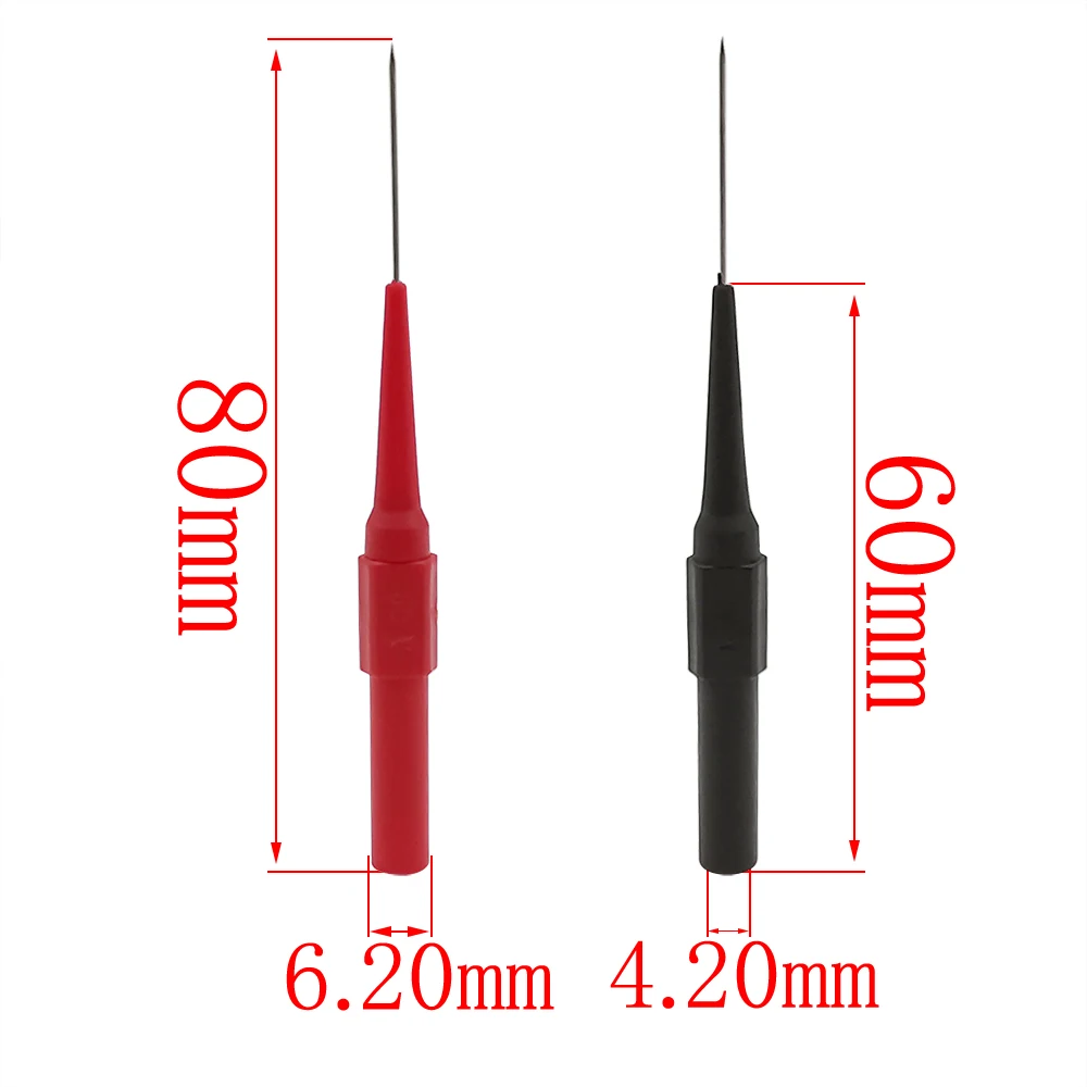 2/10Pcs Insulation Piercing Needle Non-destructive Digital Multimeter Test Probes Measuring Device 30V Automotive Locksmith Tool