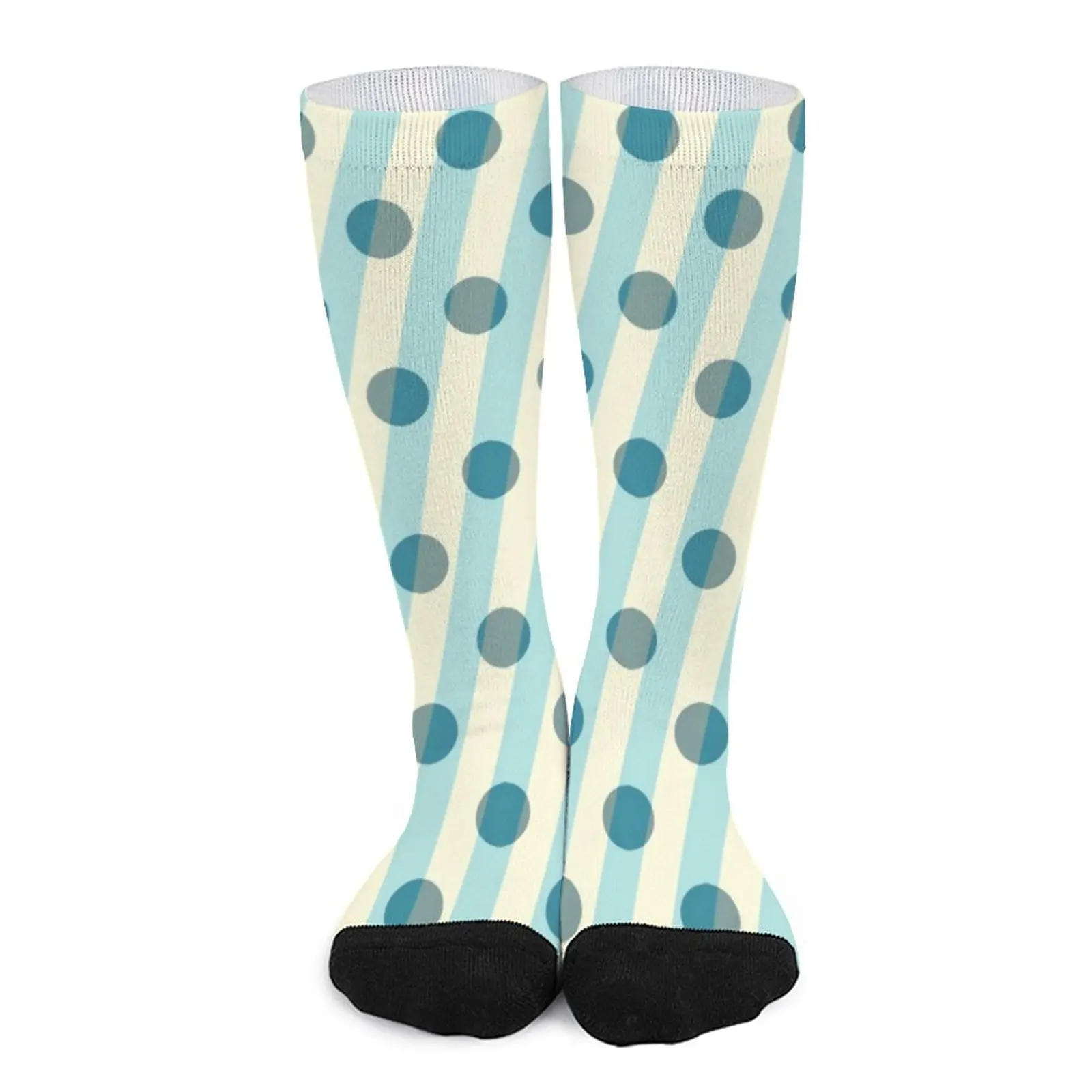 

Dots And Stripes Stockings Female Modern Art Socks Breathable Funny Socks Outdoor Anti Skid Pattern Socks Birthday Present