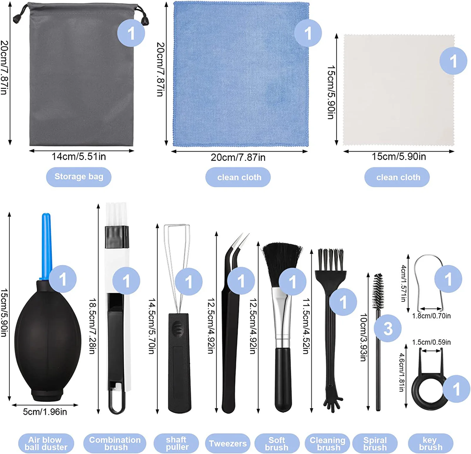 Keyboard Cleaning Set Multi-Funcational Computer Crevice Cleaning Kit Mechanical Keyboard Cleaning Tool Cleaning Kit Compatible 6