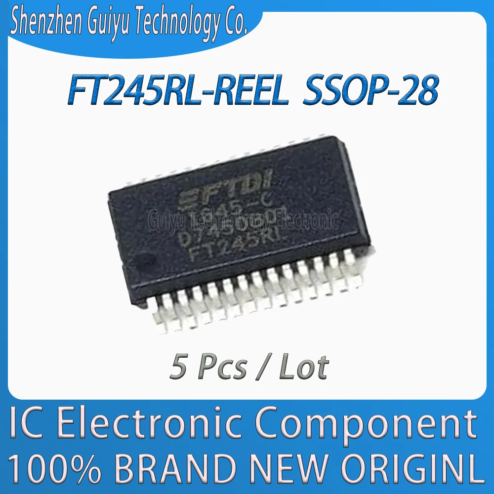 

5Pcs/Lot FT245RL-REEL FT245RL FT245 SSOP-28 IC MCU Chip