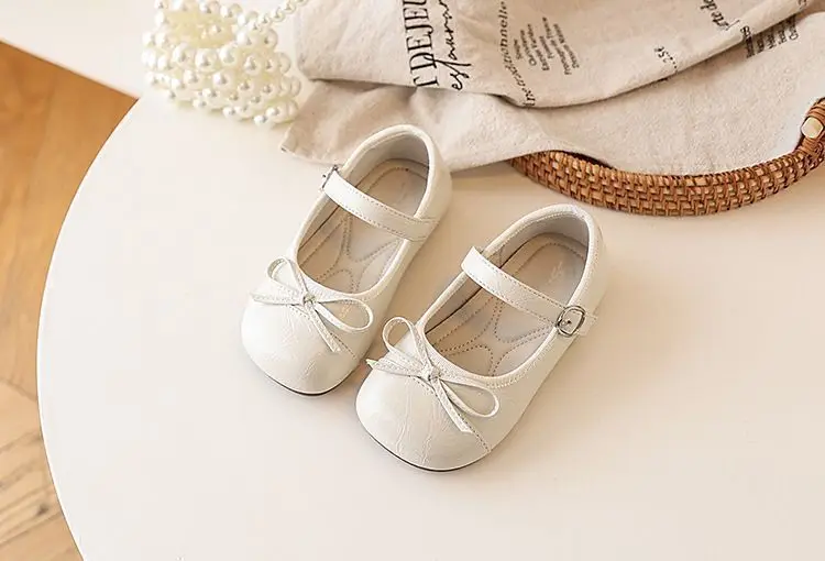 Prinzessinnen-Mary-Jane-Schuhe für Mädchen – rutschfeste, flache Schuhe mit weicher Sohle für Kleinkinder und kleine Mädchen, Party- und Hochzeitsschuhe – Detail 6