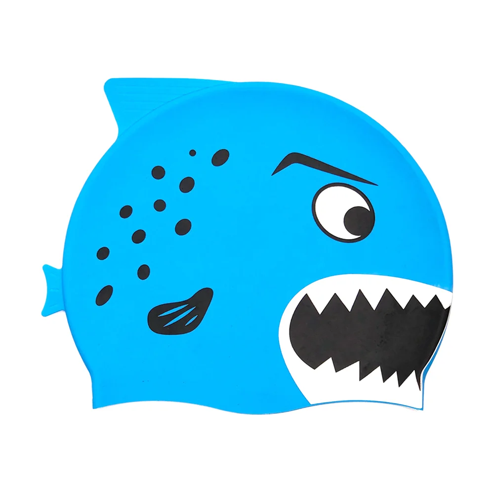 

Silicone Swimming Cap Hat Caps Hair for Kids Unisex Cartoon Fish Men and Women Child