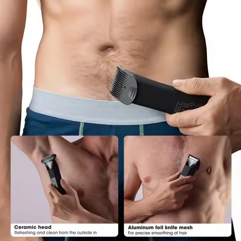 Xiaomi Youpin 2 IN 1 Painless Face Shaver Bikini Mens Body Trimmer IPX6 Waterproof Ball Trimmer Rechargeable Electric Shaver 2