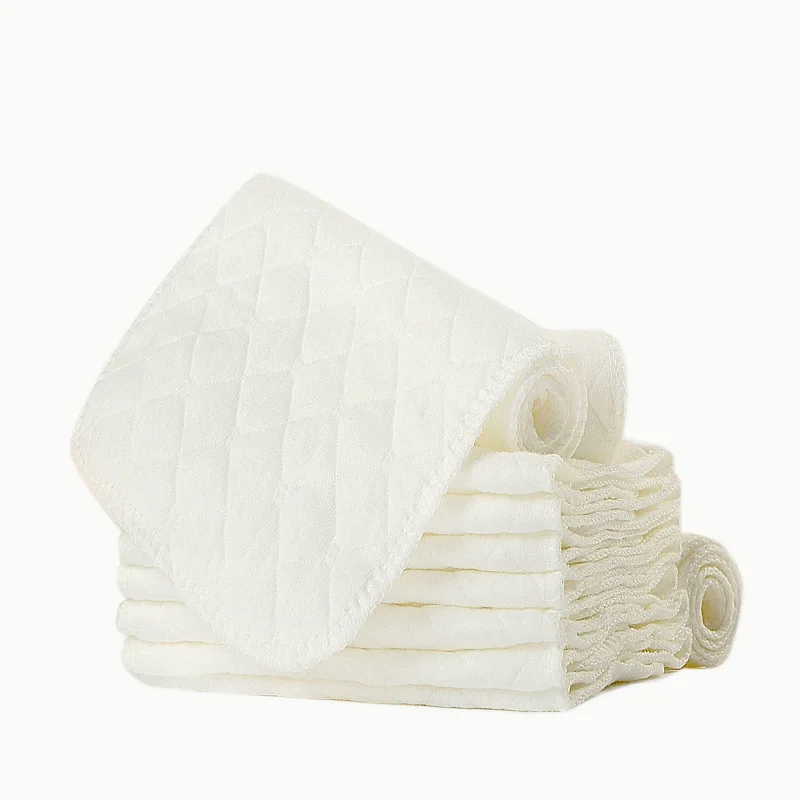46x17cm Cloth Diaper 6-Ply Cotton Washable Diaper for Babies Reusable Newborn Diaper Inserts Heavy Duty Organic Nappy