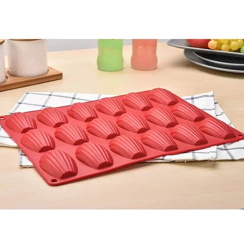 Stampo Biscotti Set Di 3 Stampini Per Madeleine In Silicone Senza BPA, 9 Cavità, Resistente Al Caldo E Freddo, Facile Da Sformare Stampi Per Forno Senza BPA