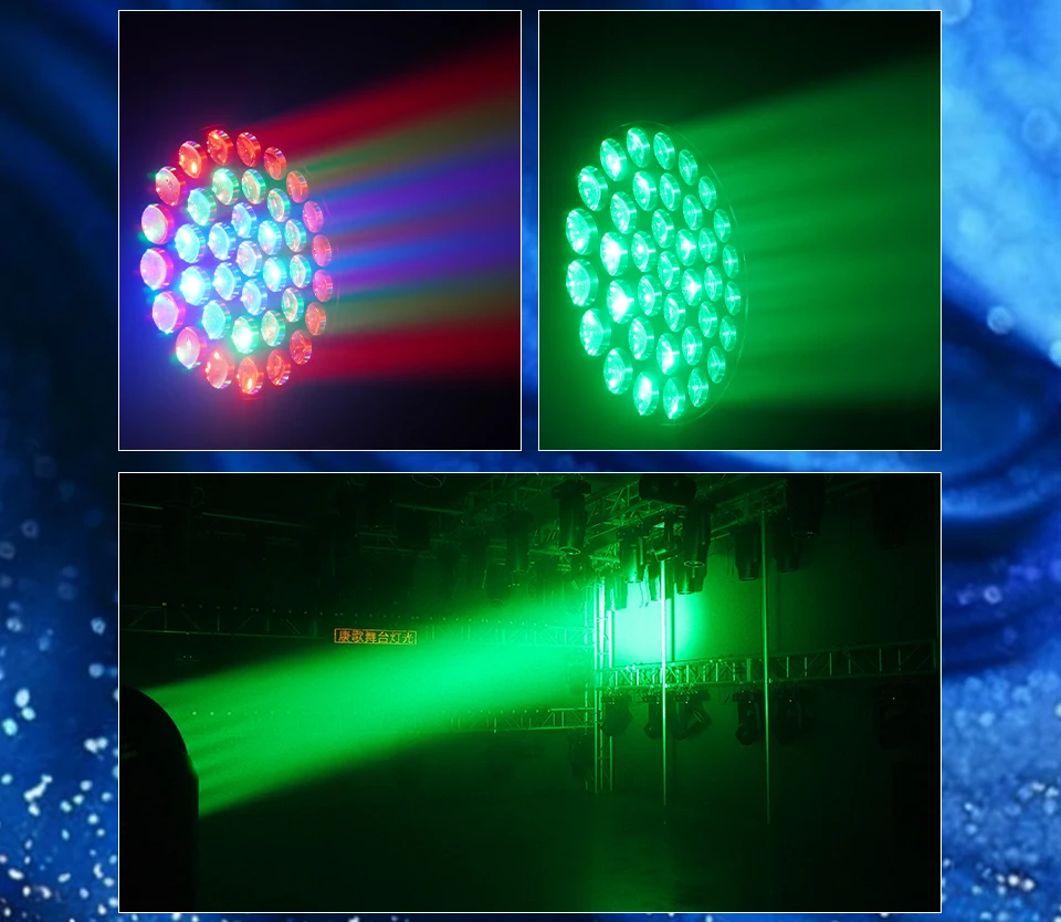 Professional RGBW 37x15W Moving Head Wash Light 4in1 Rainbow Effect DMX Bar Wash