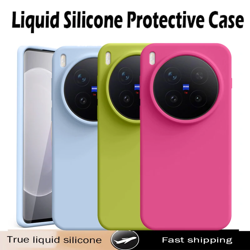 Premium Liquid Silicone Shockproof Soft Phone Case - Fashion Minimalist Skin-Friendly Protective Back Cover
