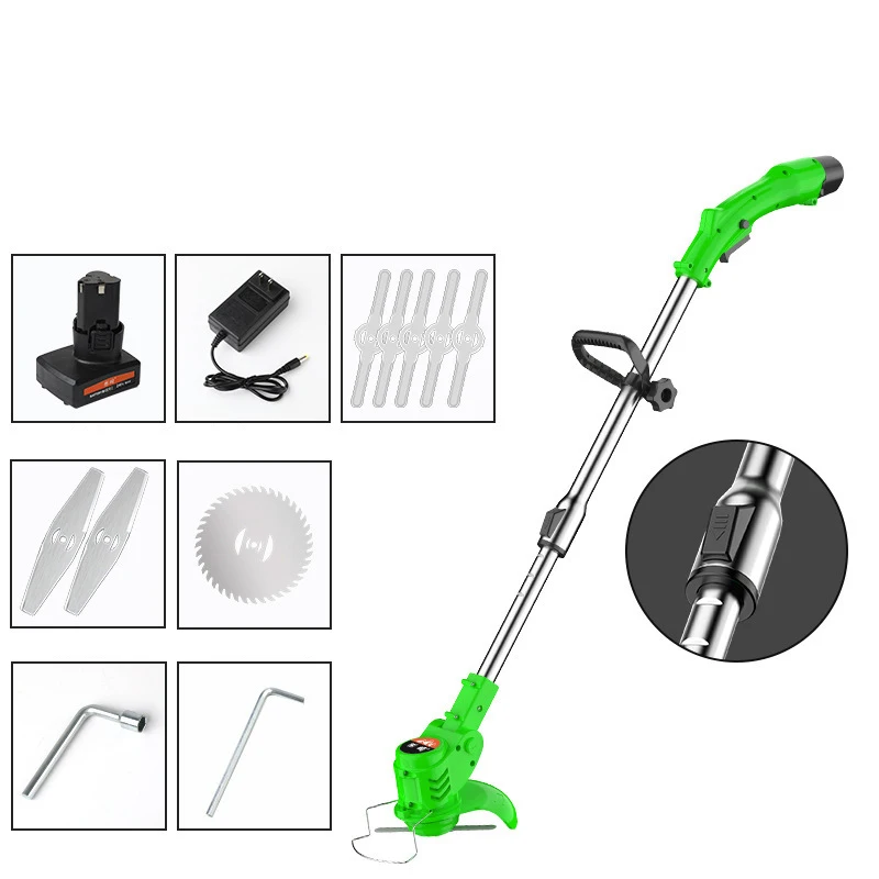 

Magnitt Electric Grass Trimmer Cordless Lawn Mower Auto Release String Cutter Pruning Garden Tools Li-ion Battery