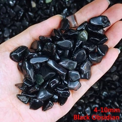 Natural Irregular Quartz Gemstones for Home and Aquarium Decor (Black Obsidian)