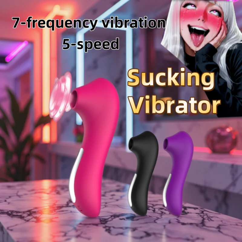 Female Clit Sucking Vibrator Mini Silicone Nipple Sucking Adult Sex Toy for Girl Women Sexual Use