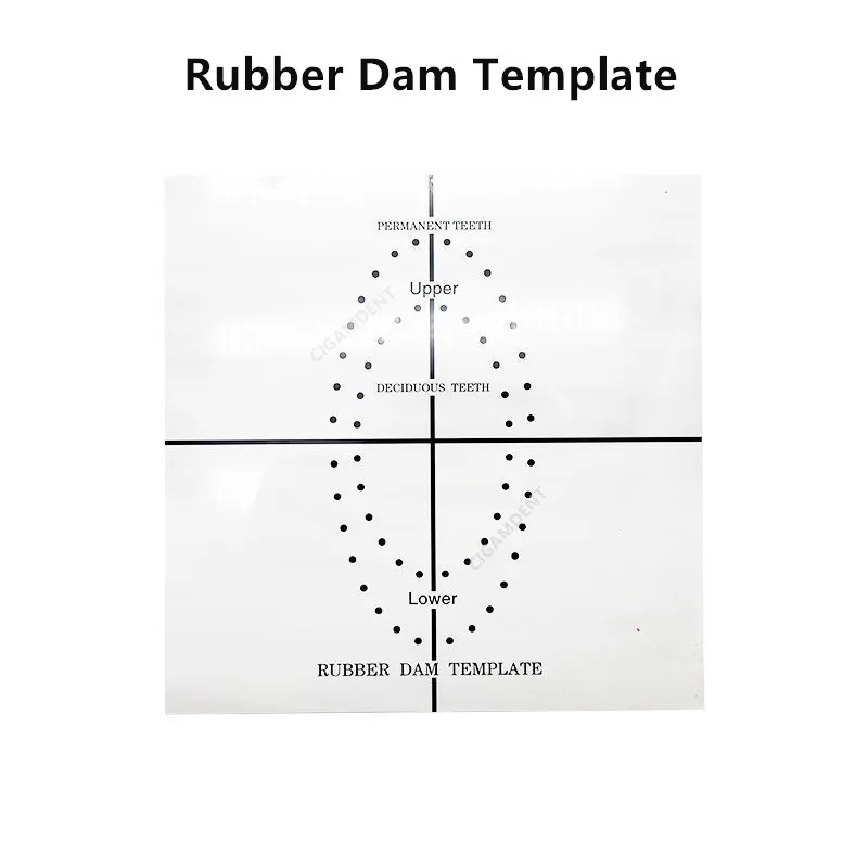 

Dental Rubber Dam Sheets Positioning Template Barrier Punch Hole Guide Board Endodontic Instruments Tools