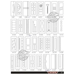Ornamental Door Decor Design Collection - 192 - Piece Vector Diagrams (Design File For CNC)