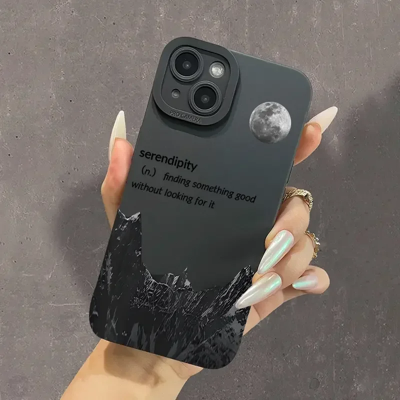 Gothic Black Soft Silicone Phone Case