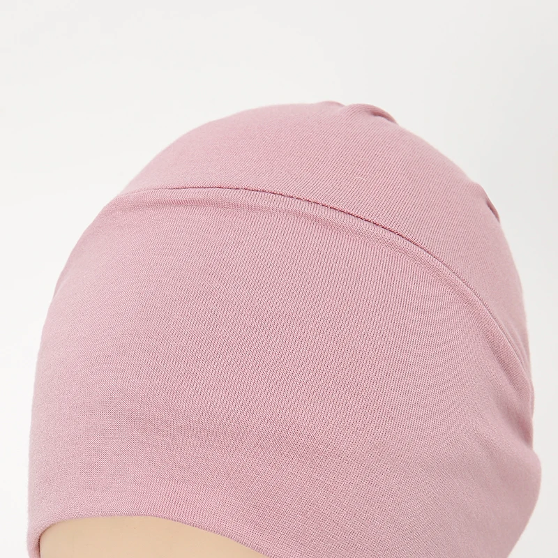 Soft Jersey Cotton Hijab Undercap Islam Instant Underscarf Solid Neck Cover Headband Turban For Women Muslim Bonnets 28*38cm 6