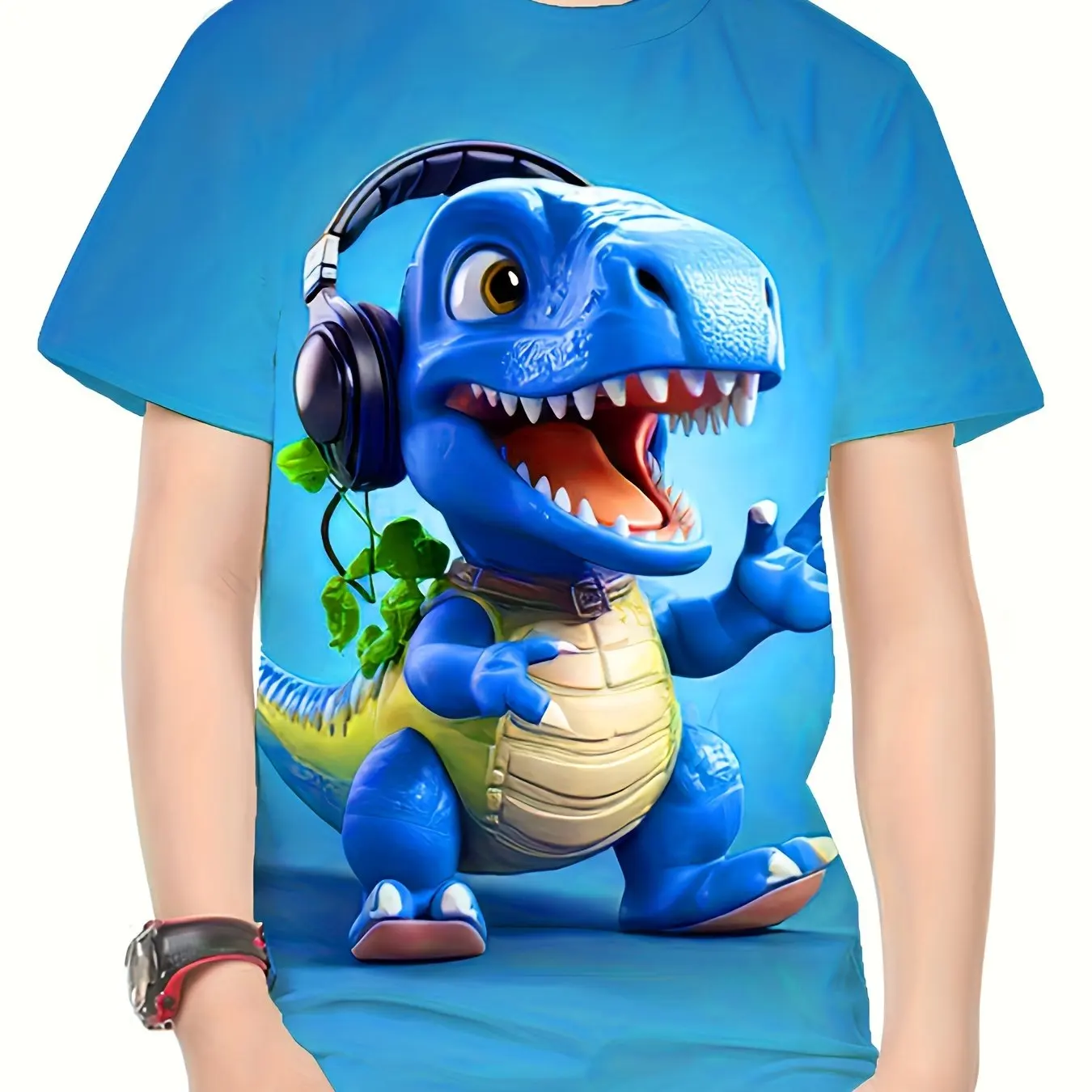 Children's Clothing T-Shirts for Boys Short Sleeve Child T Shirt 3D Dinosaur Print Casual Kids Summer Clothes Boy Clothes Tops