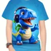 Children's Clothing T-Shirts for Boys Short Sleeve Child T Shirt 3D Dinosaur Print Casual Kids Summer Clothes Boy Clothes Tops 1