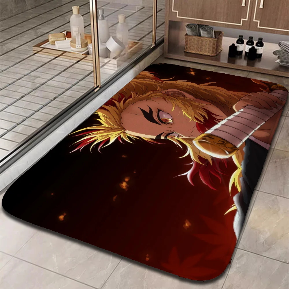 Foot Mat D-Demon Slayer Game Aesthetic Room Decoration Custom Home Carpets for Bedroom Carpet for Kitchen Customized Floor Mats 3