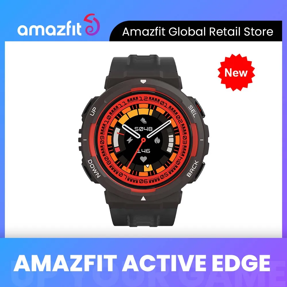2023 Nuovo Global Amazfit Active Edge Bold Dual-Tone Swagger Smartwatch 130 + Modalità Sportive 10 Atm Smart Watch Resistente All'Acqua