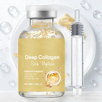 Ampolla di Peptidi di Seta |   Siero Anti-Età con Collagene e Complesso di 30 Peptidi per Lifting Intensivo, Rassodamento e Tonificazione della Pelle