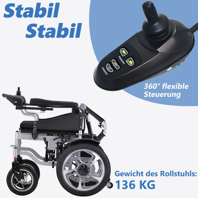 500W Electric Wheelchair 20AH Foldable, Reclining Tilt Design 150KG Weight Capacity 22KM Range Ergonomic Design 6 500W Electric Wheelchair 20AH Foldable, Reclining Tilt Design 150KG Weight Capacity 22KM Range Ergonomic Design 6