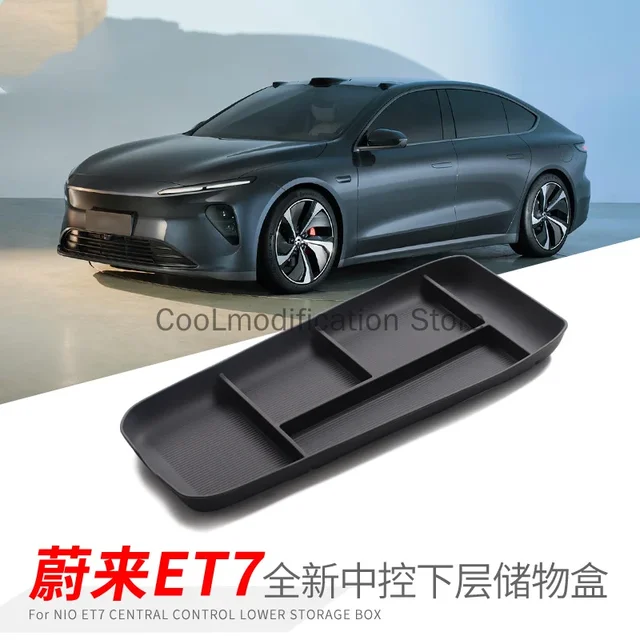 Center Console Storage Tray for NIO ET7 2022 Car Central Armrest Lower Layer Box Organizer Interior Accessories Tidying 1