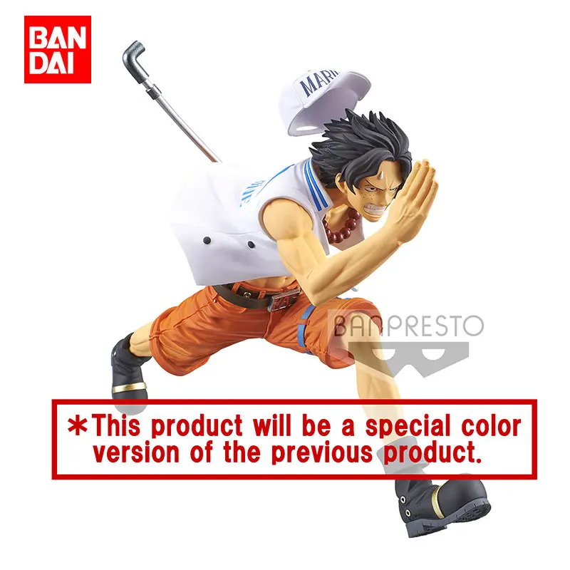 

Фигурки героев аниме BANDAI Banpresto onepiece ACE, Оригинальные фигурки особой расцветки, подарок, Коллекционная модель, игрушка на Рождество