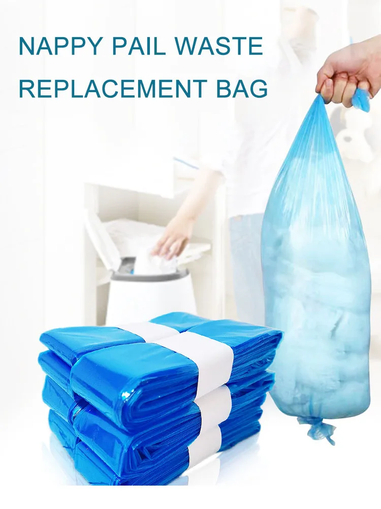 12-Pack Refill Bags for Baby Diaper Trash Buckets - Replacement Garbage Liners