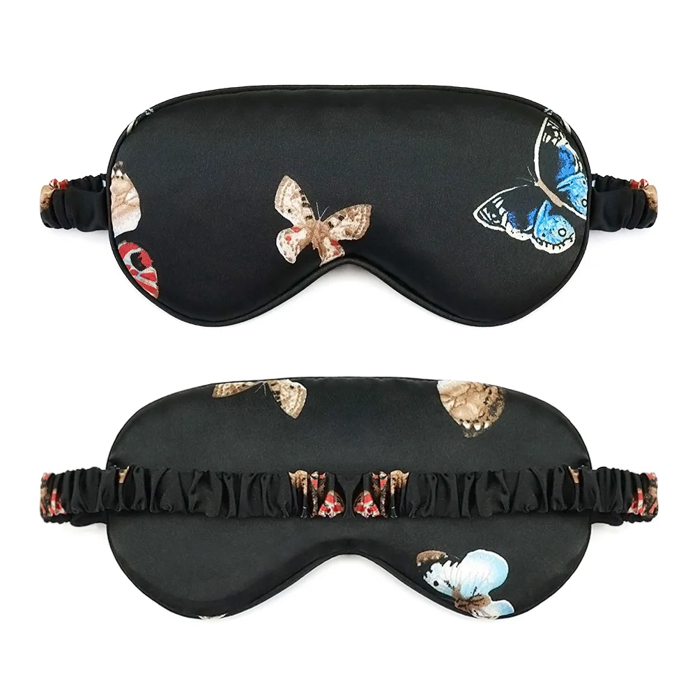Imitated Silk Eye Patch Shading Sleep Eye Mask Eyepatch Travel Relax Cover Eyeshade Health Sleeping Shield Eye Care Tools 3