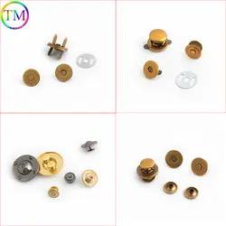 10-50 Pieces Metal Magnetic Fasteners Clasps Magnetic Automatic Adsorption Buckle Bags Buttons Diy Leather Repair Accessories