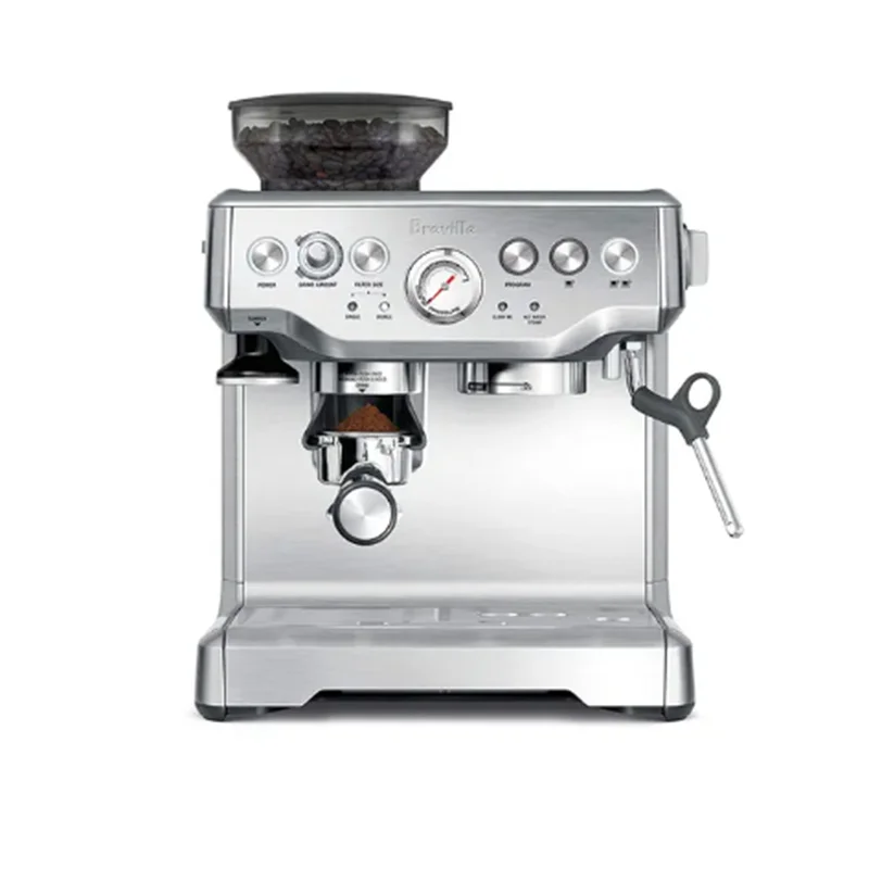 

New Breville Bes870 Espresso Coffee Machine Semi Automatic Home and Commercial Coffee Maker with Bean Grinding Function 220-240V