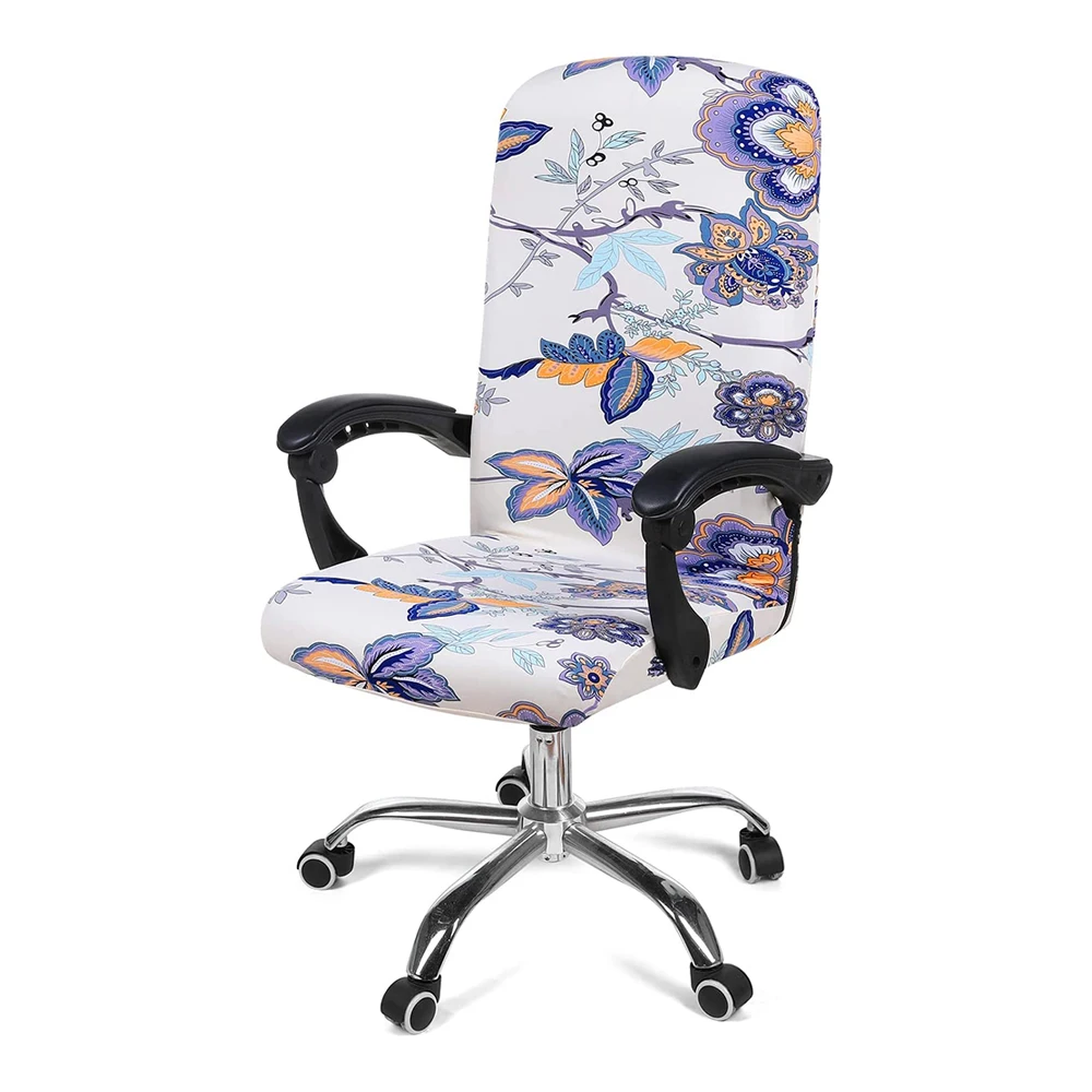 Universal Stretch Office Chair Slipcover - Soft, Removable, Washable, Anti-Dust Spandex