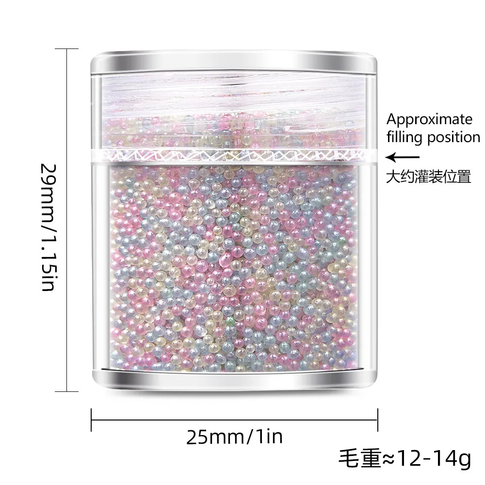 Caviar beads nail art small round bead color steel beads, glitter, sequins, nail art accessories 5