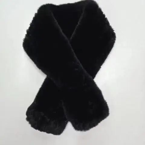Damen verdickter echter Rex-Kaninchenfell-Halswärmer-Schal mit Blumenmuster, warme und stilvolle koreanische Version, Herbst-Winter-Modeaccessoire – Detail 21