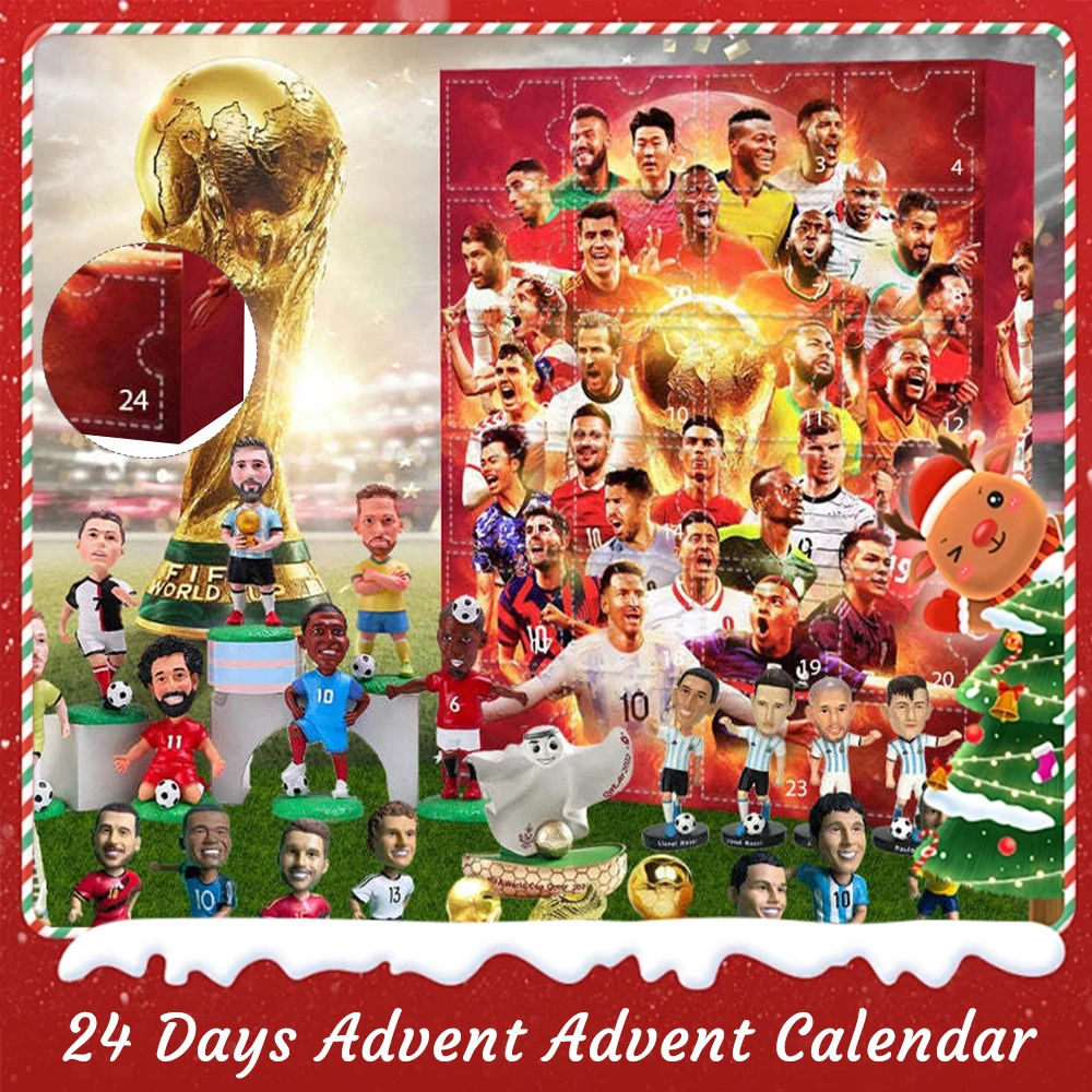 Christmas Advent Calendar Soccer Kit 24 Days Countdown Birthday Party Sports Christmas Supplies Kids Gifts