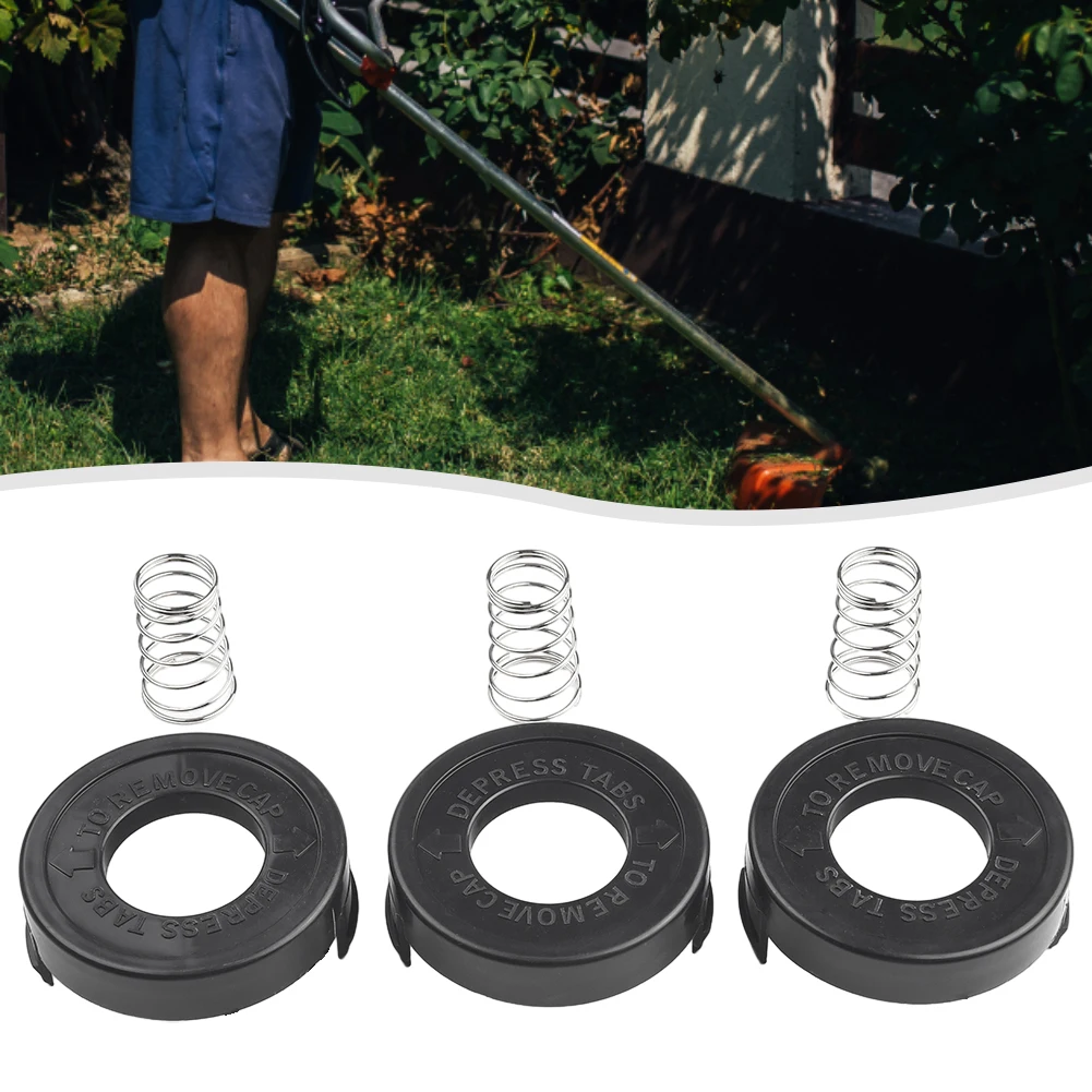 

3Pcs Bump Cap Line Spool Cover Spare Parts For Black & Decker ST4500 682378-02 Strings Grass Trimmer Lawn Mower Garden Tools