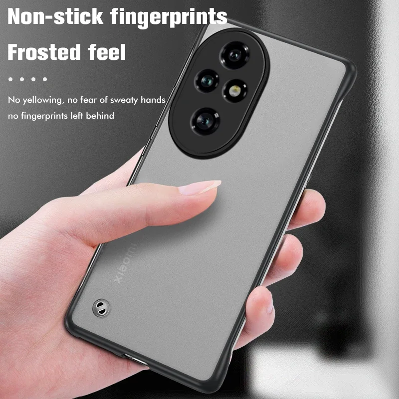 Ultra Thin Frameless Translucent Matte Phone Case – Elegant Hard Back Cover