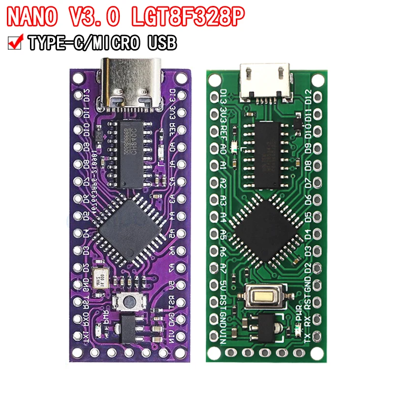 Kit Arduino Nano 3.0 Lgt8f328p Minievb