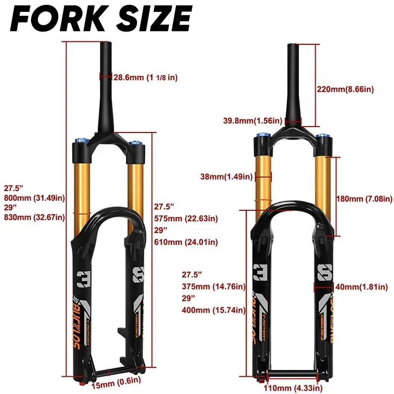 Axle How To Measure Bike Fork Size MUQZI Thru Axles For Bike