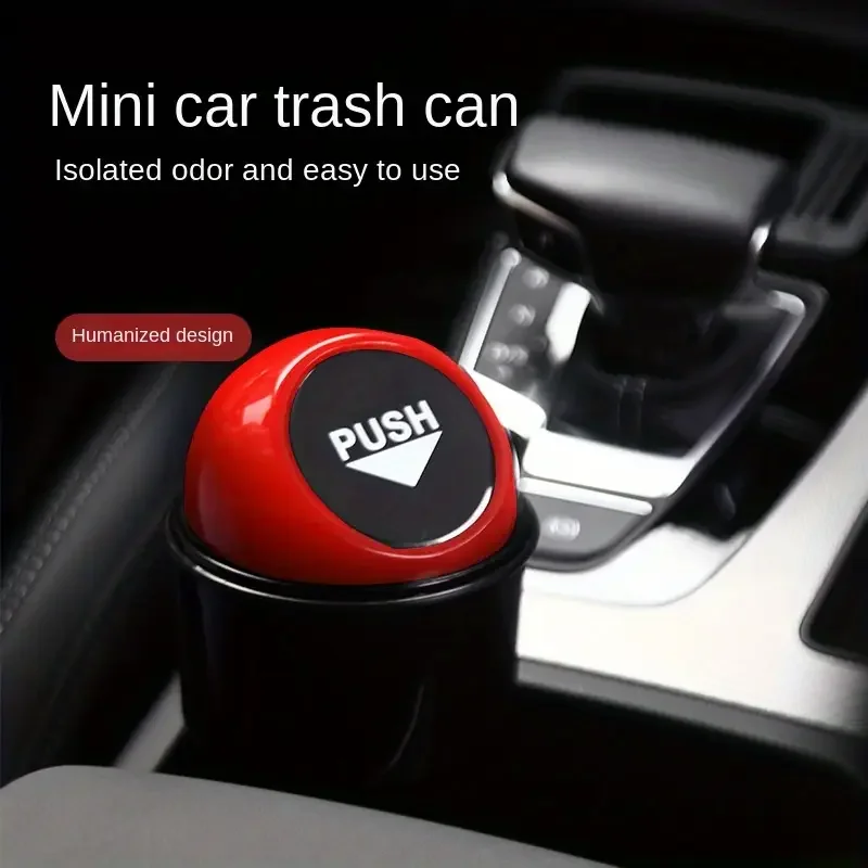 Car Trash Can Organizer Garbage Holder Automobiles Storage Bag Accessories Auto Door Seat Back Visor Trash Bin Paper Dustbin