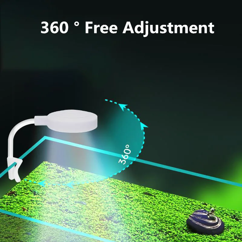 USB 수족관 빛 3W 5V LED 방수 물고기 탱크 조명 수중 물고기 램프 수족관 장식 식물 램프 미니 물고기 탱크 빛