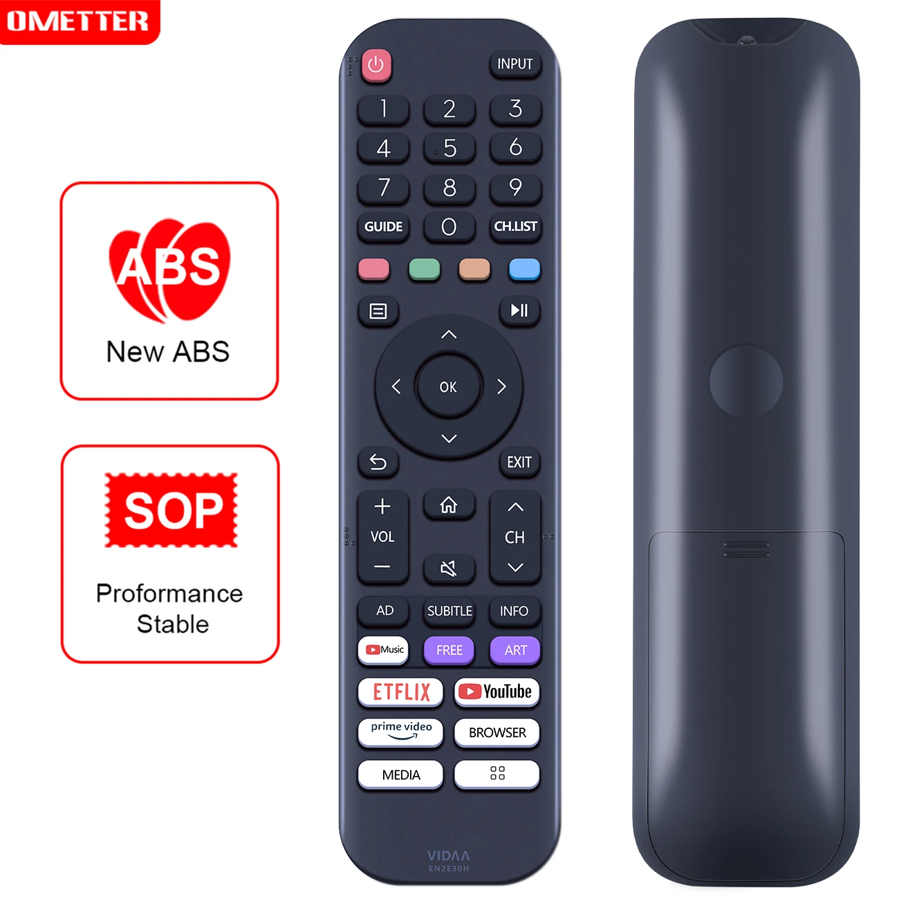 

Original Remote Control EN2E30H For HISENSE LED LCD TV Netflix Youtube Prime video Browser Media App