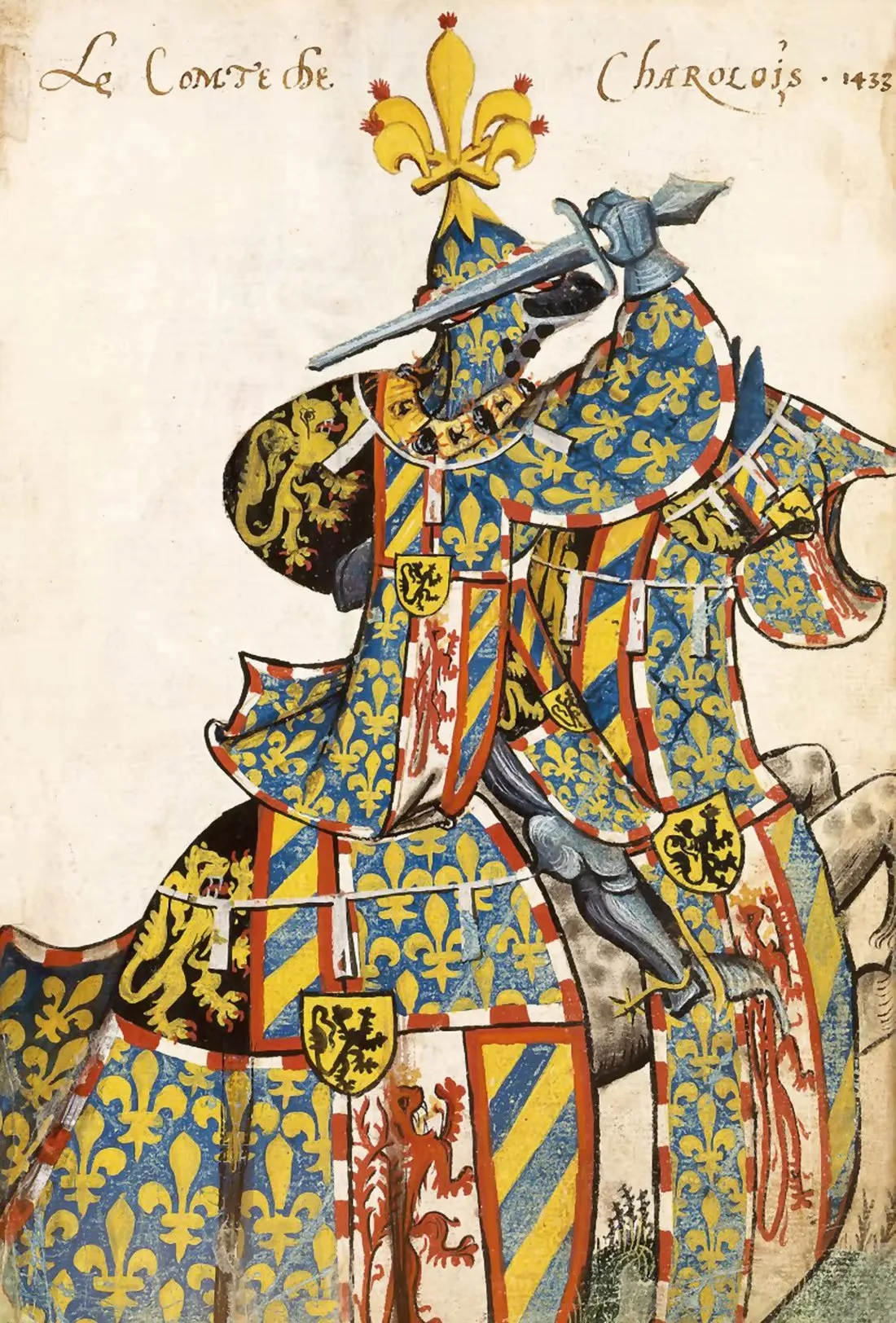 Vintage Medieval Lovers on Horse Canvas Art Print - Retro European Wall Décor