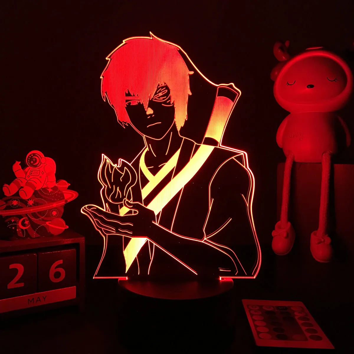 Аниме Аватар последняя Airbender 3D лампа Aang Zuko Iroh Toph Beifong Suki фигурка ночник для детей декор для детской спальни