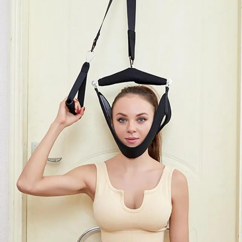 Cervical Traction Device Neck Stretcher Strap Neck Traction Devices Home Use Portable Neck Sling For Spine Relaxation Cervical